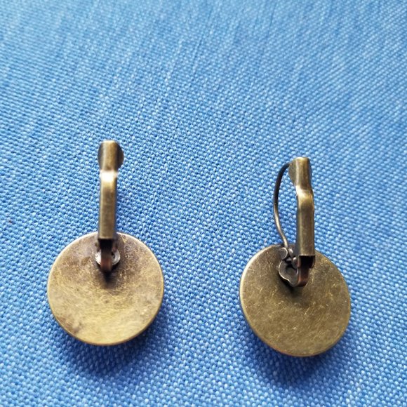 👁️EYE Gorgeous Colors Cat's(?) Eye Earrings - NWOT - Never Worn👁️ - Picture 6 of 6